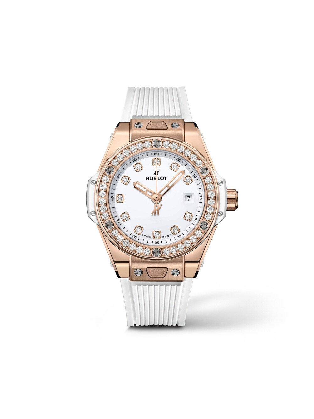 Big Bang One Click King Gold White Diamonds Hublot Wempe Jewelers