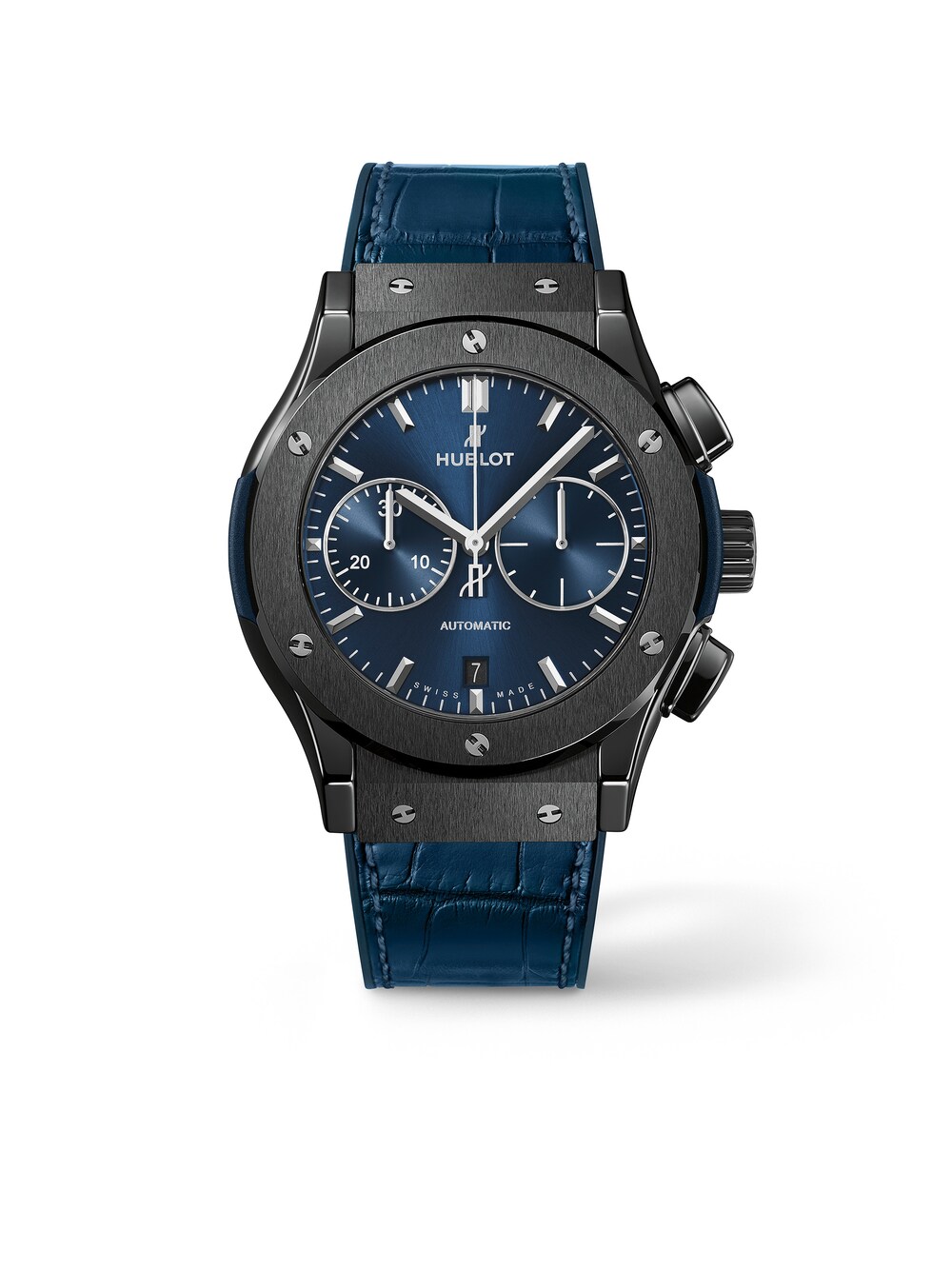 Classic Fusion Ceramic Blue Chronograph Hublot Juwelier Wempe - Main Image
