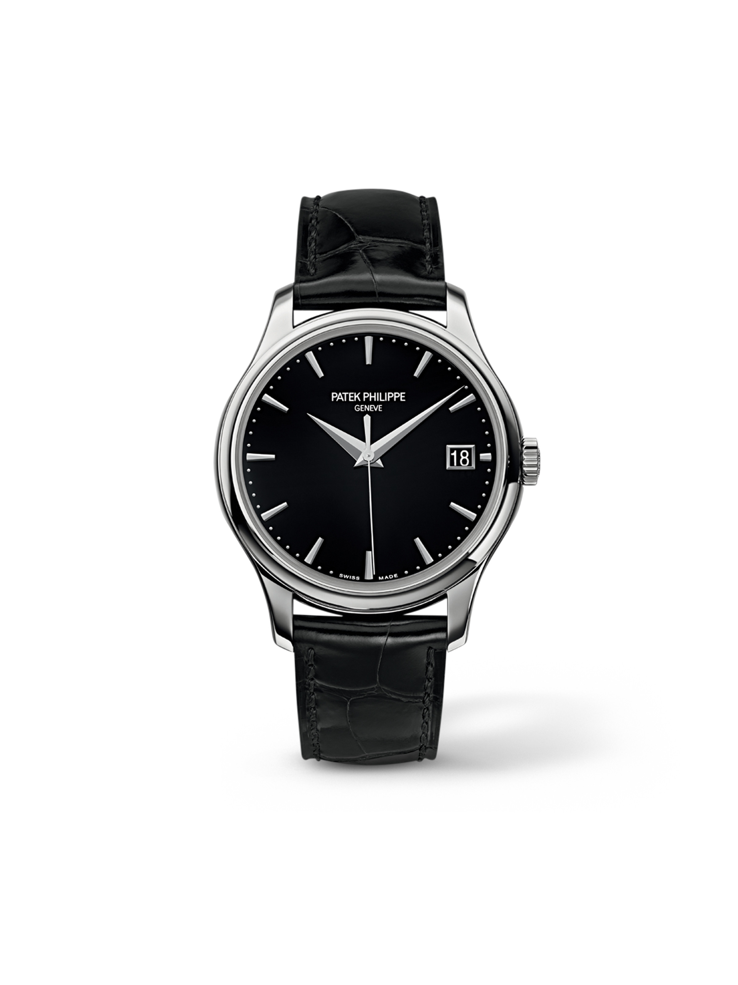 Patek Philippe  Calatrava Automatic Date Black Dial Watch 5227G-010