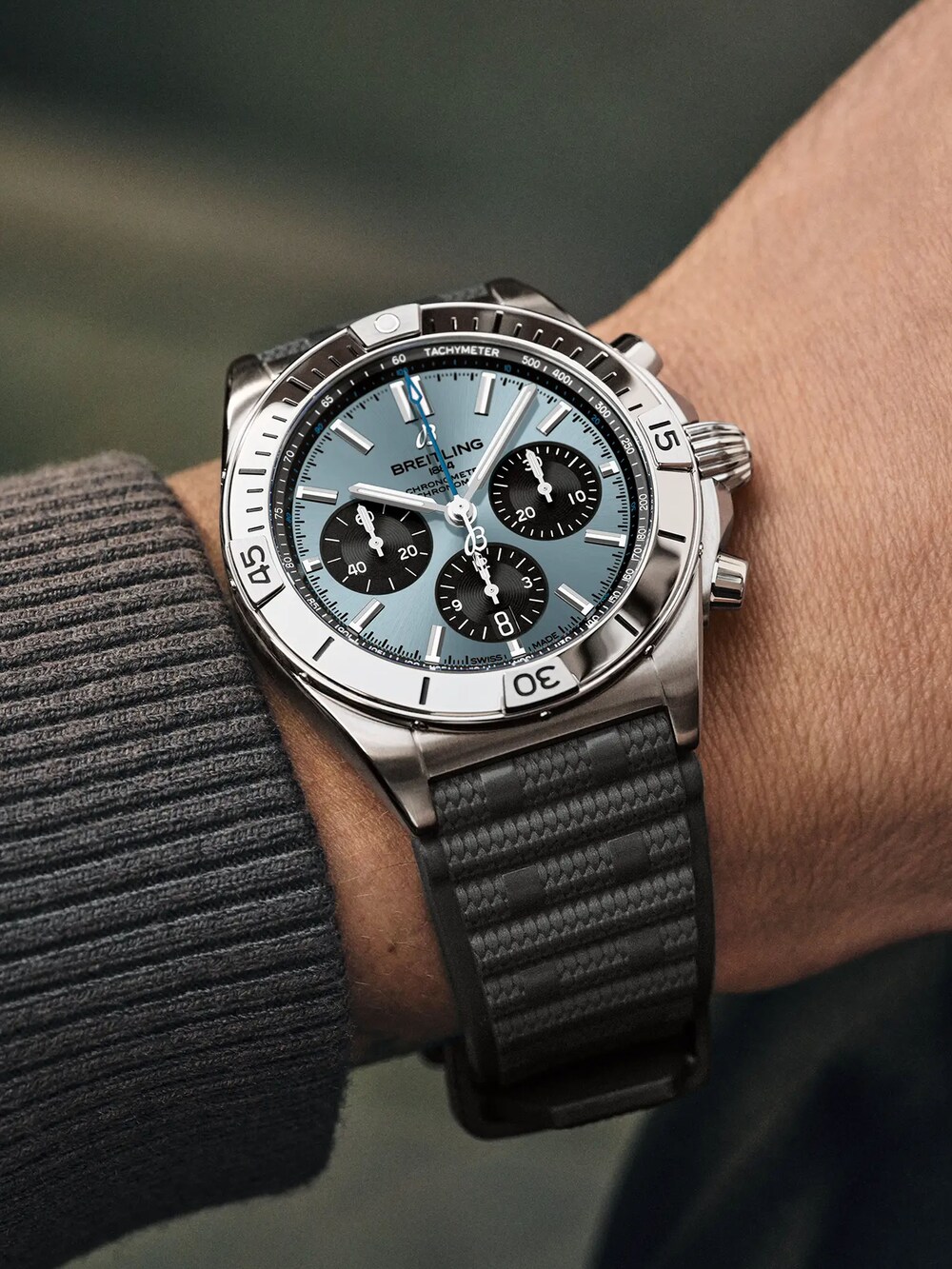 Cavalier BREITLING chronomat 12H plaqué or