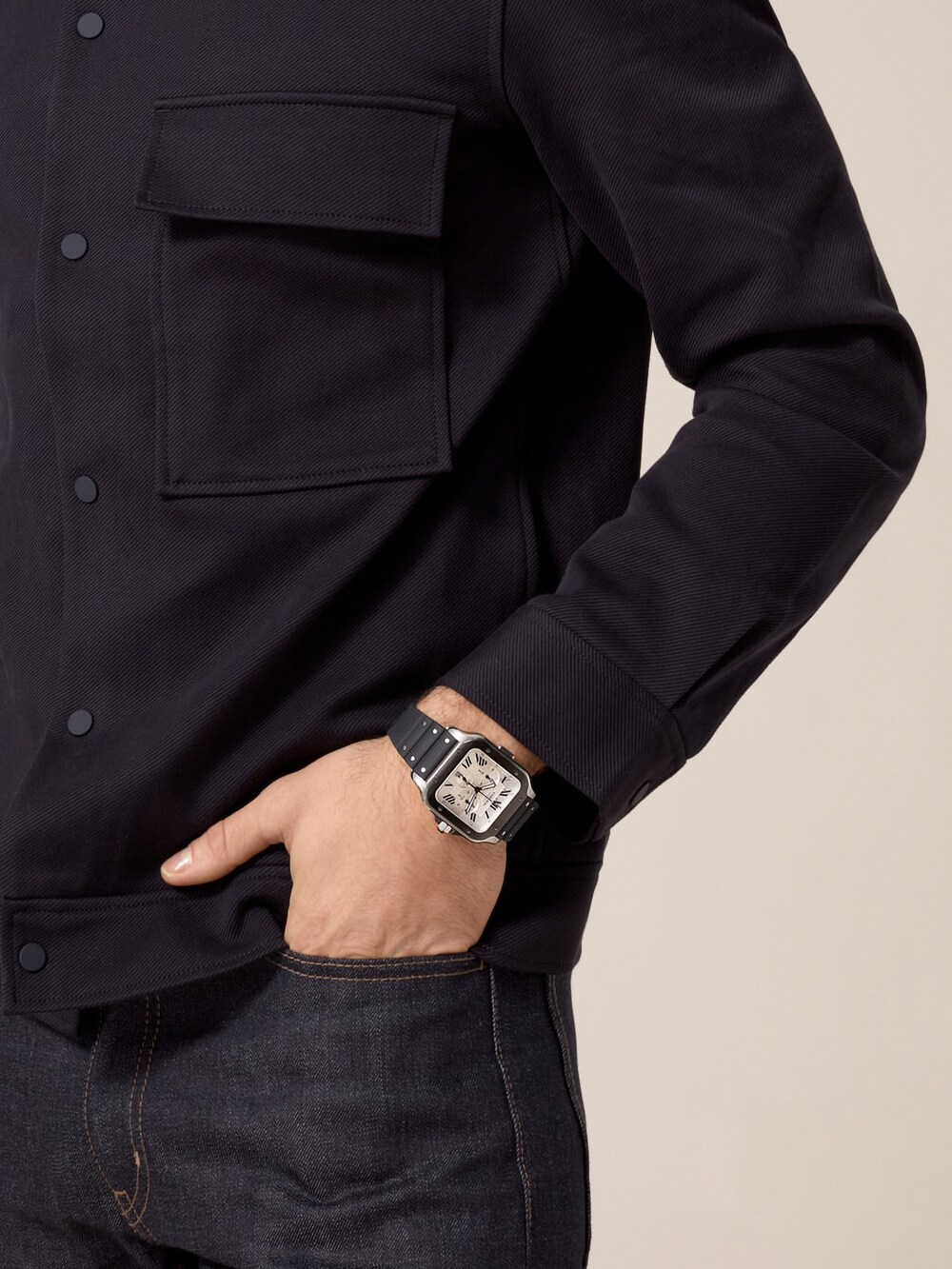 Santos de Cartier Chronograph XL model Cartier Wempe Jewelers