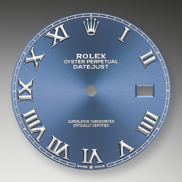 The dial is the distinctive face of a Rolex watch, the feature most responsible for its identity and readability. Characterised by hour markers fashioned from gold to prevent tarnishing, every Rolex dial is designed and manufactured in-house, largely by hand to ensure perfection.