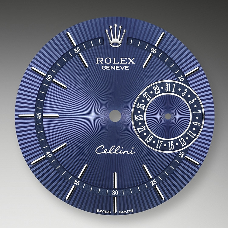 rolex cellini date blue