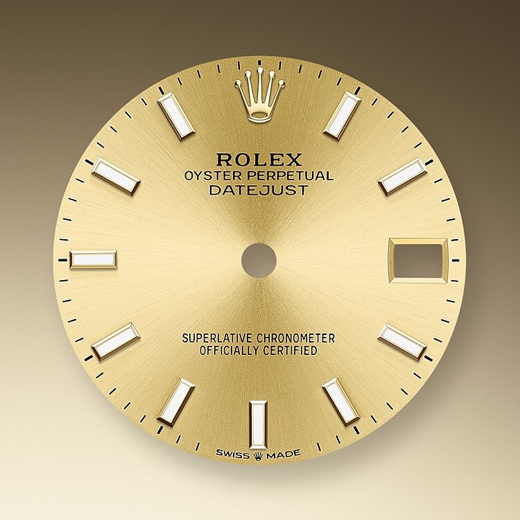 Der Radialschliff auf den Rolex Zifferblättern ist in der Uhrmacherei ein bevorzugtes Verfahren, um Farbe mit einem intensiven Metallton auf das Zifferblatt aufzubringen, wie es bei Silbergrau, Rhodium und Ruthenium der Fall ist.
