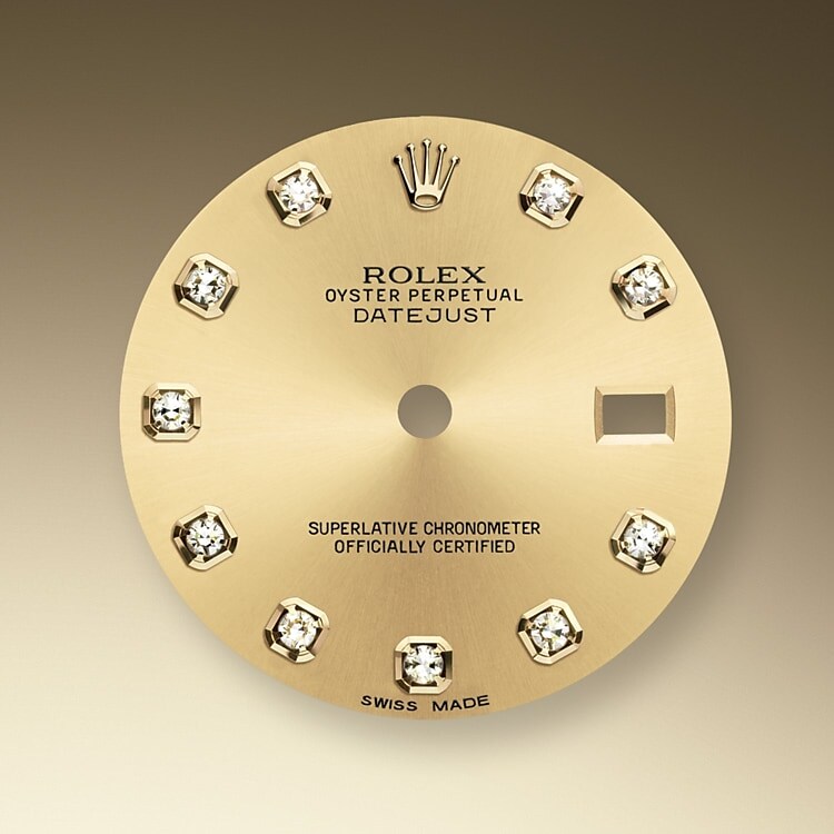 Der Radialschliff auf den Rolex Zifferblättern ist in der Uhrmacherei ein bevorzugtes Verfahren, um Farbe mit einem intensiven Metallton auf das Zifferblatt aufzubringen, wie es bei Silbergrau, Rhodium und Ruthenium der Fall ist.