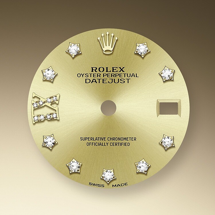 Der Radialschliff auf den Rolex Zifferblättern ist in der Uhrmacherei ein bevorzugtes Verfahren, um Farbe mit einem intensiven Metallton auf das Zifferblatt aufzubringen, wie es bei Silbergrau, Rhodium und Ruthenium der Fall ist.