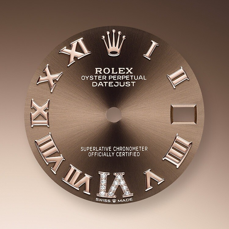 The dial is the distinctive face of a Rolex watch, the feature most responsible for its identity and readability. Characterised by hour markers fashioned from gold to prevent tarnishing, every Rolex dial is designed and manufactured in-house, largely by hand to ensure perfection.