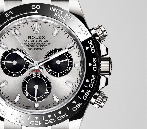 Frontansicht einer Rolex Cosmograph Daytona