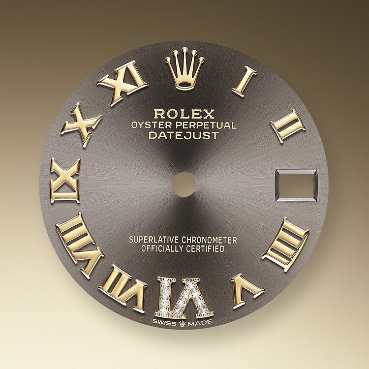 The sunray finish on Rolex dials is a predominant method in watchmaking of achieving pure metallic color dials such as shades of silver gray, rhodium or ruthenium.