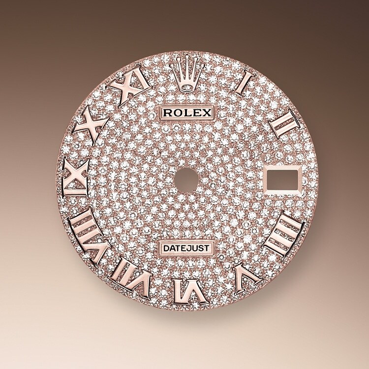 The diamond-paved dials are a sparkling symphony to enhance the watch and enchant the wearer. Gem-setters finely carve the precious metal to hand-shape the seat in which each gemstone will be perfectly lodged.