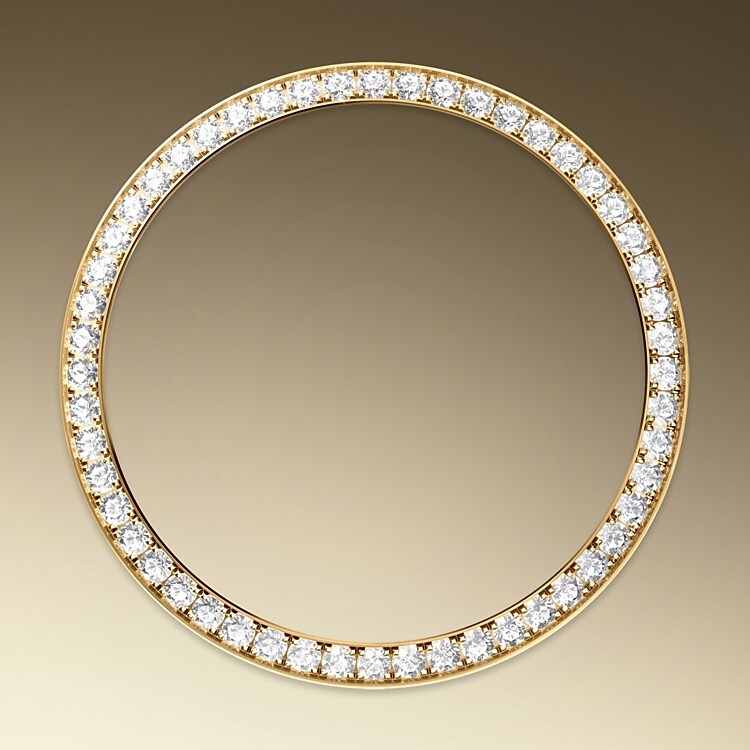 Gem-setters, like sculptors, finely carve the precious metal to hand-shape the seat in which each gemstone will be perfectly lodged. With the art and craft of a jeweller, the stone is placed and meticulously aligned with the others, then firmly secured in its gold or platinum setting. Besides the intrinsic quality of the stones, several other criteria contribute to the beauty of Rolex gem-setting: the precise alignment of the height of the gems, their orientation and position, the regularity, strength and proportions of the setting as well as the intricate finishing of the metalwork. A sparkling symphony to enhance the watch and enchant the wearer.