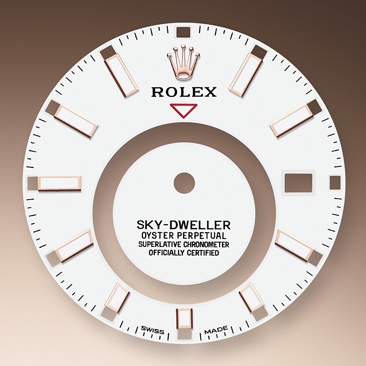 A fixed inverted red triangle on the dial points to the chosen reference time – the time at home or at the traveller’s usual workplace – on the off-centre 24-hour disc. At a glance, this 24-hour display clearly distinguishes daytime hours from night-time hours in the other time zone. The dials now feature rectangular index hour markers and longer hands, as well as a Chromalight display with long-lasting luminescence, which enhances legibility. </p> A deep red rectangle in one of the 12 windows around the dial indicated the current month, a striking characteristic of the Saros annual calendar. This ingenious mechanism simplifies life for the wearer of the watch, who no longer needs to think about adjusting the date at the end of a 30-day month. The annual calendar displays the correct date through the year. Only one adjustment is needed – on 1 March (February having only 28 or 29 days). The date is connected to local time and automatically changes according to the traveller’s local time zone.</p>
