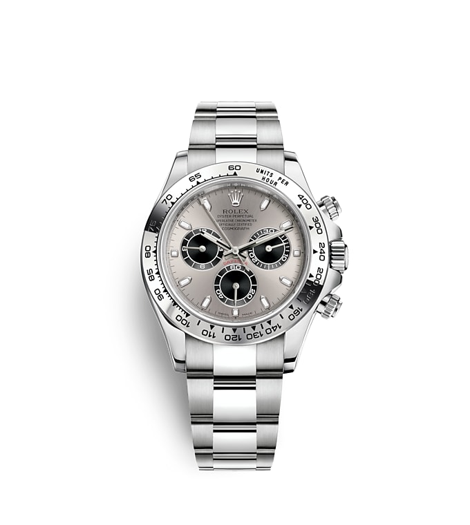 rolex daytona white gold leather strap