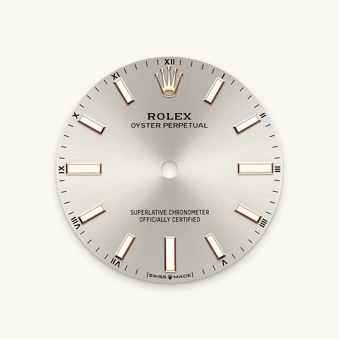 Silver dial