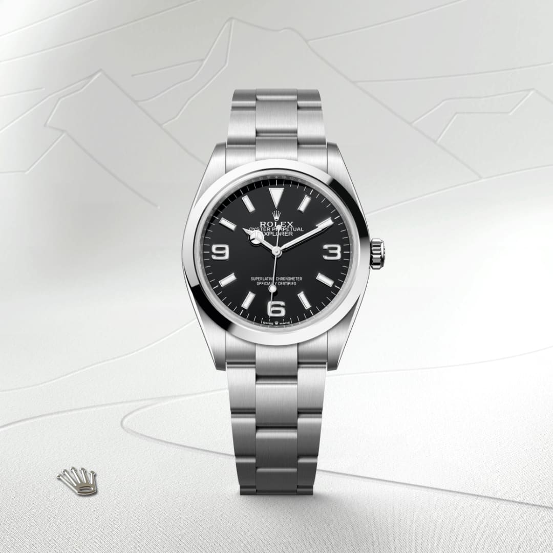 ROLEX Explorer 空箱 Rolex Explorer 36 in Oystersteel, m124270-0001 | Juwelier Wempe