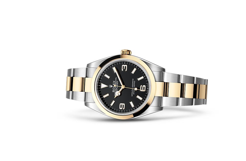 Rolex Explorer 36 in Edelstahl Oystersteel und Gold, m124273-0001 