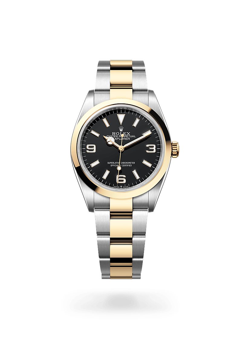 Rolex Explorer 36 in Edelstahl Oystersteel und Gold, m124273-0001 