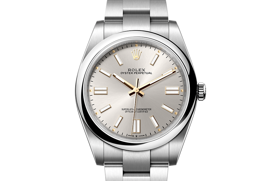rolex silver oyster perpetual