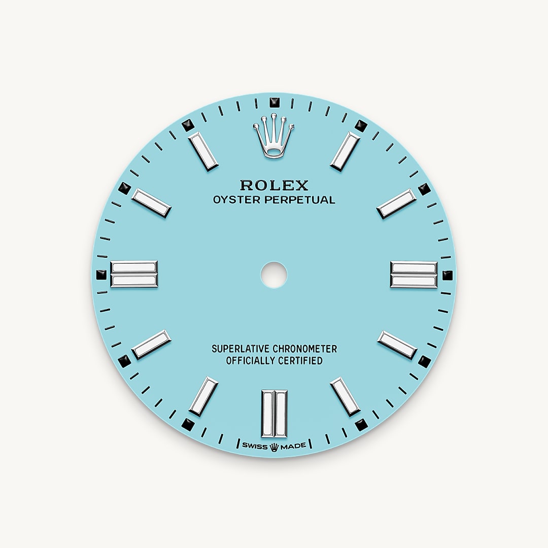 Turquoise blue dial