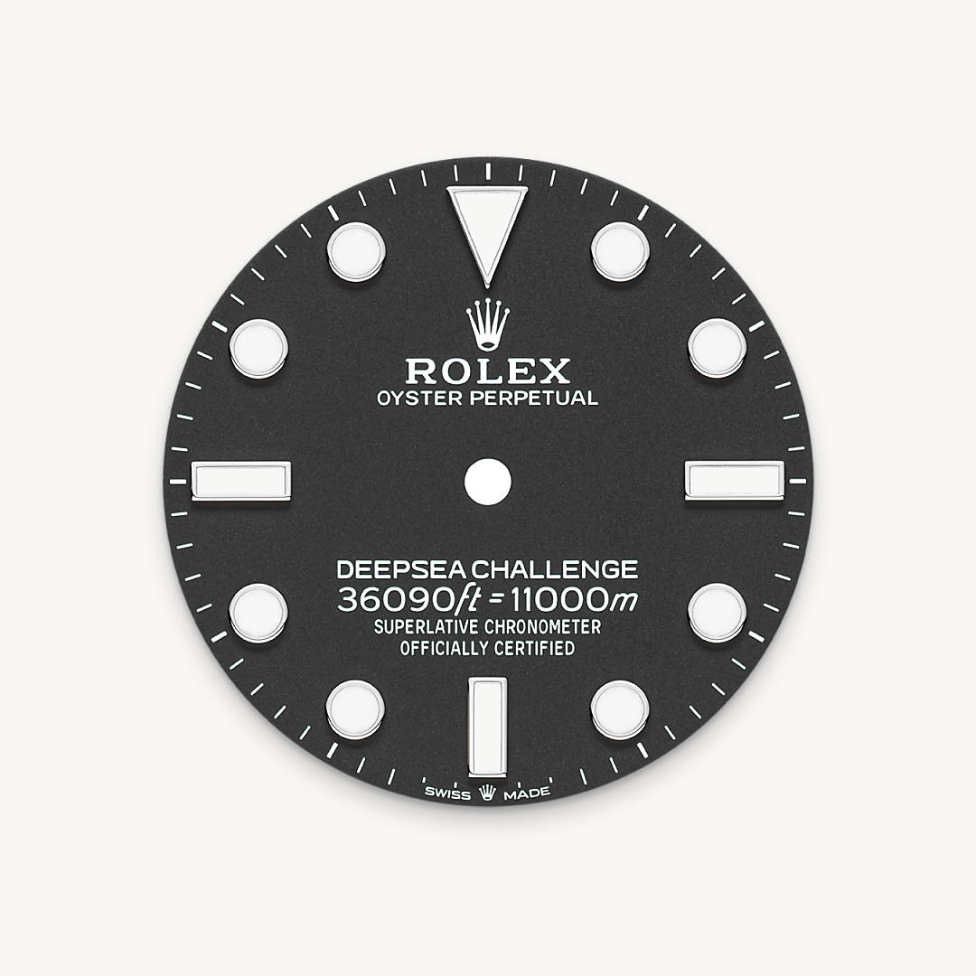 Intense black dial