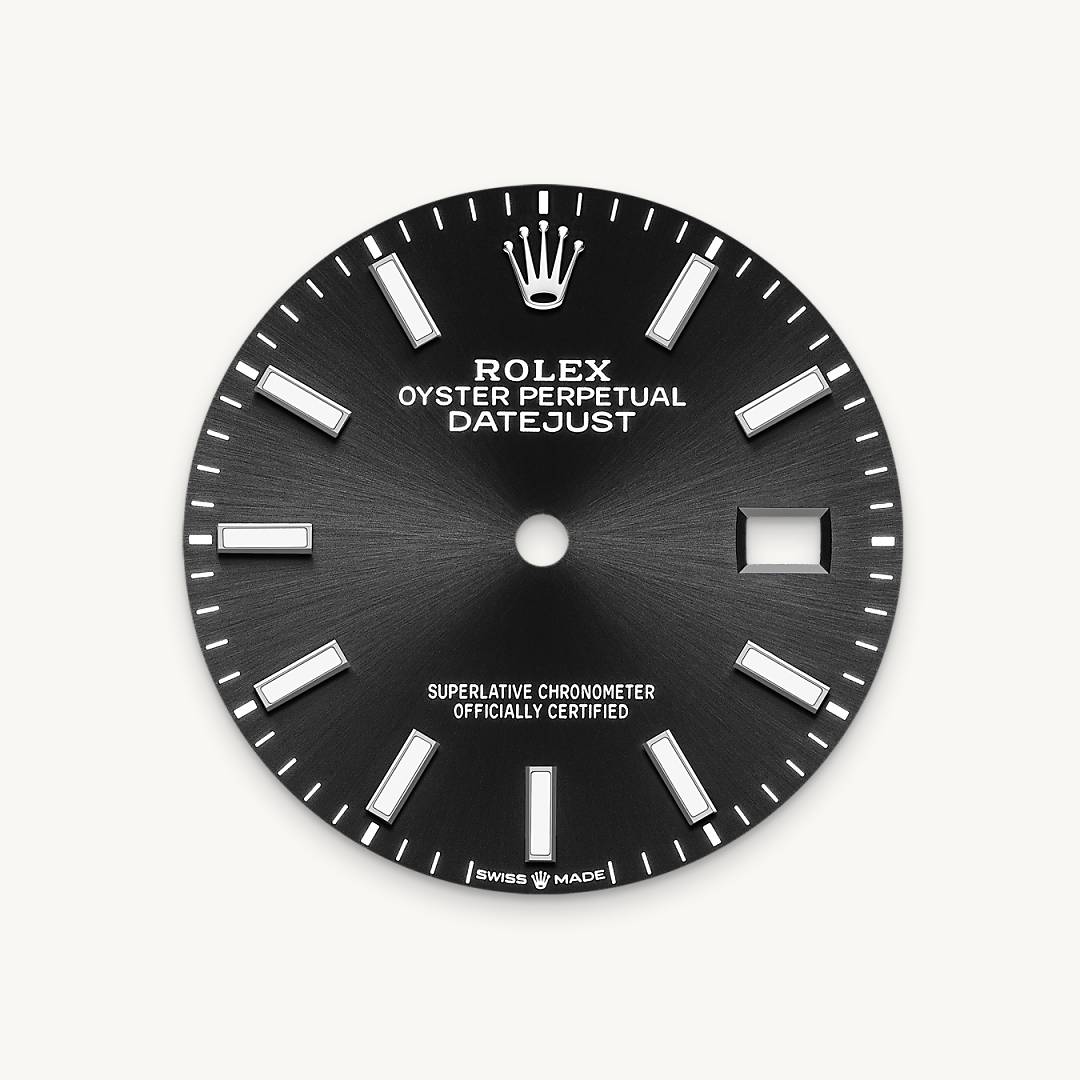 Bright black dial