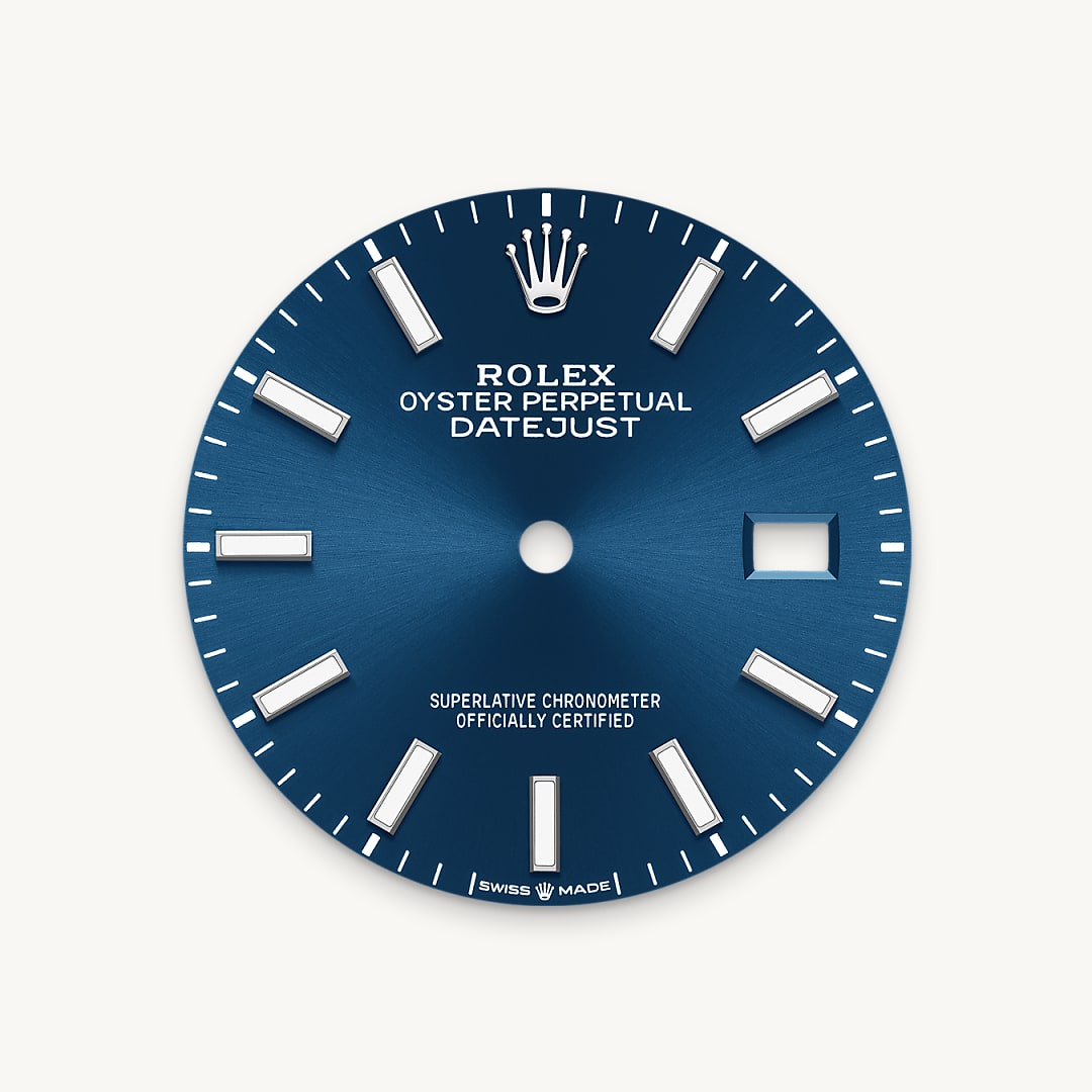 Bright blue dial