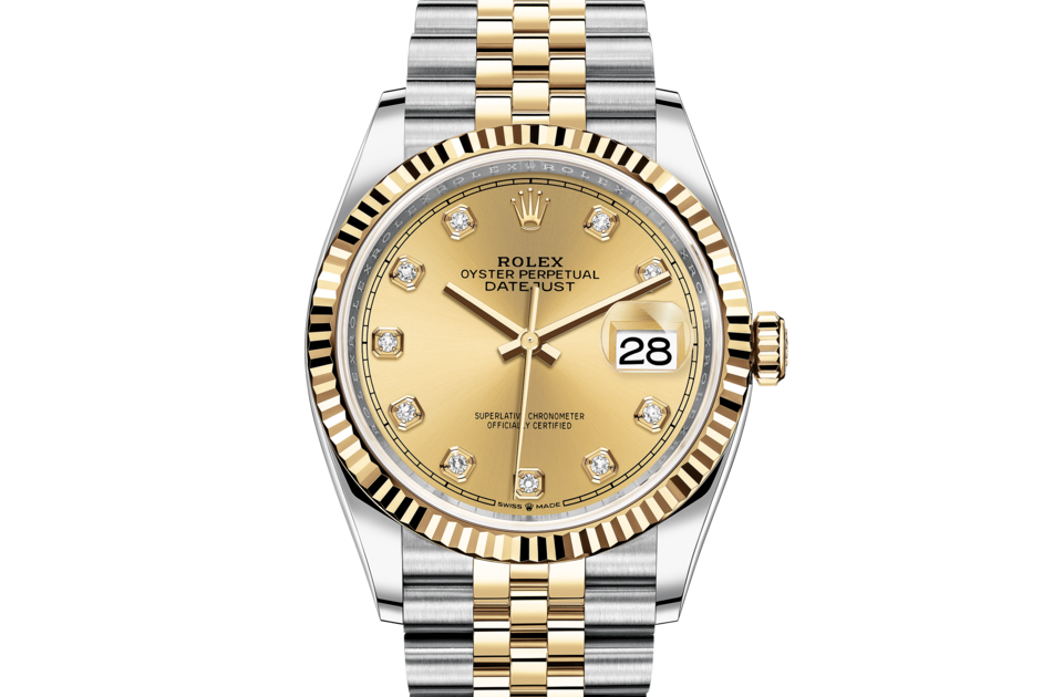 Rolex Datejust 36 in Oystersteel and 