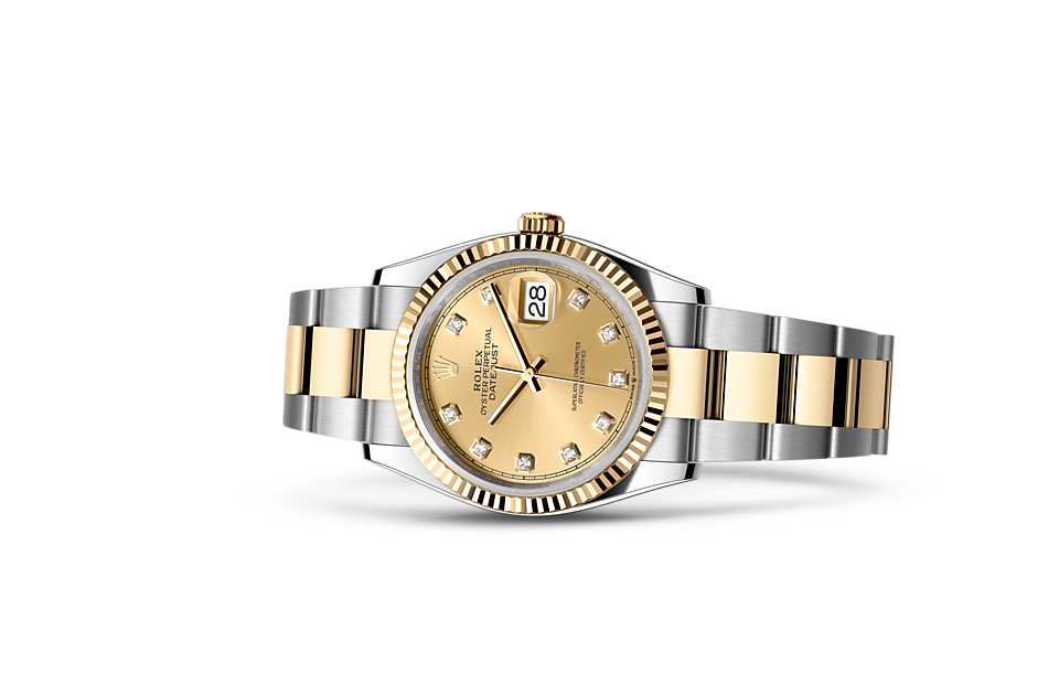 Rolex Datejust 36 in Edelstahl Oystersteel und Gold, M126233-0018 