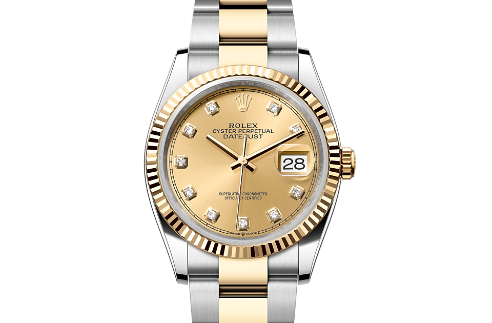 Rolex Datejust 36 in Edelstahl Oystersteel und Gold, M126233-0018 