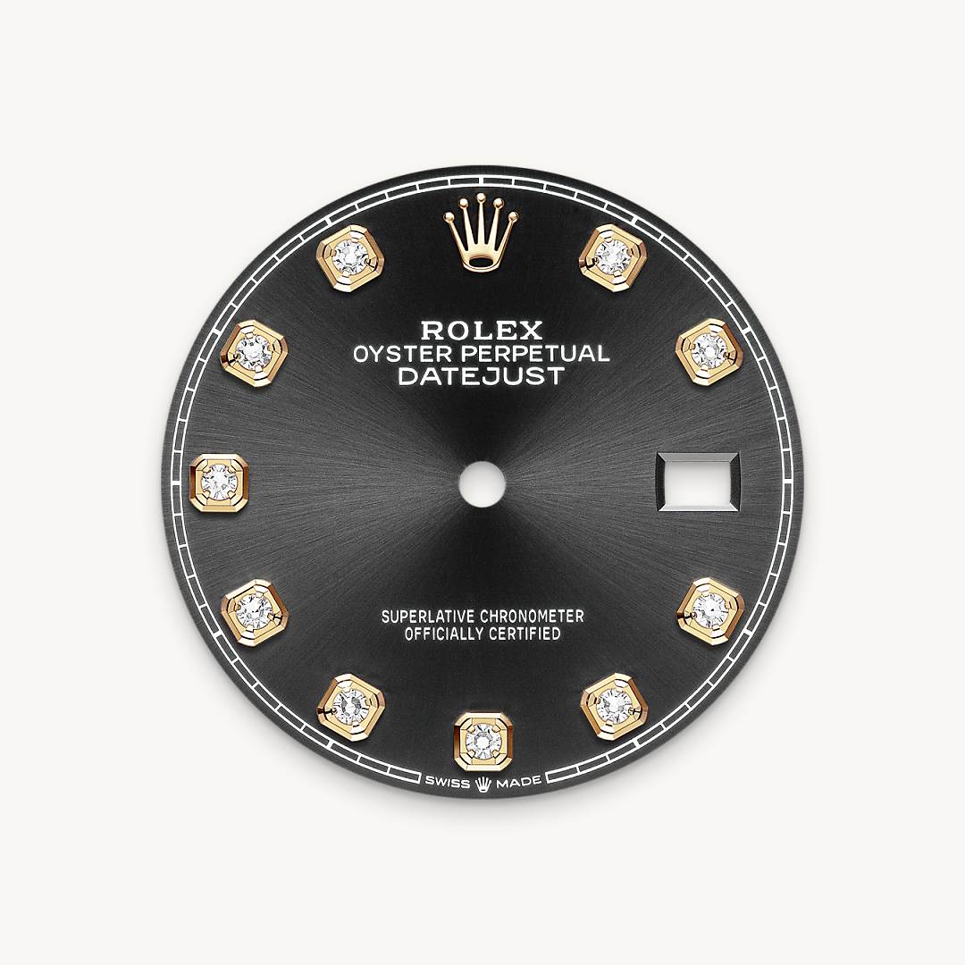 Bright black dial