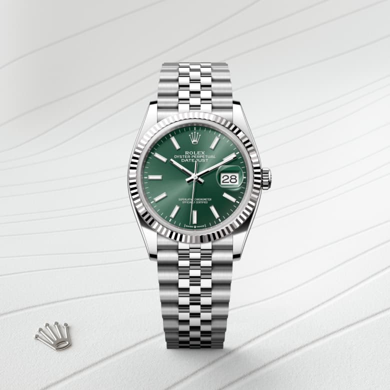 祝開店！大放出セール開催中 Rolex Datejust 36 in Rolesor weiß (Kombination aus Edelstahl 時計