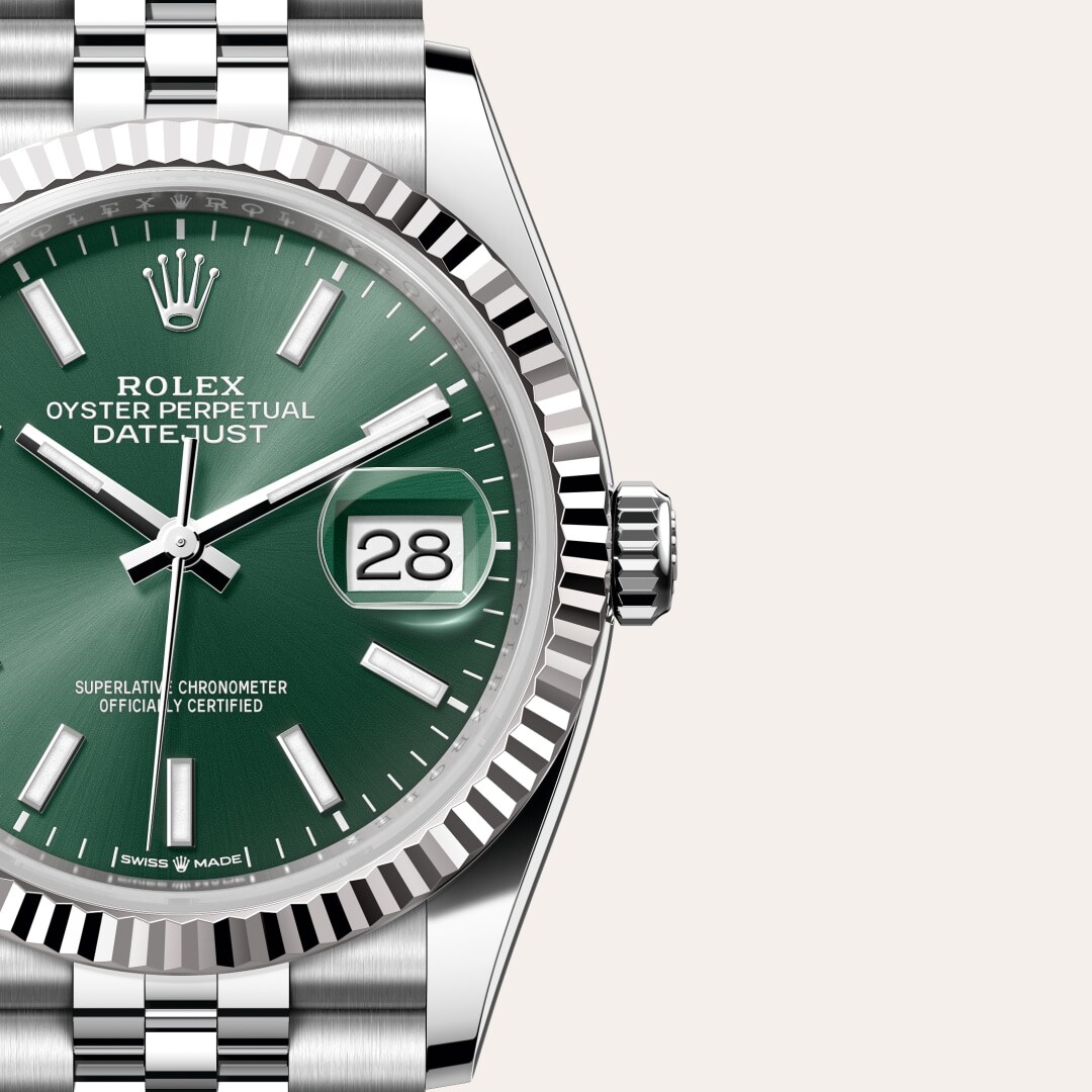 Rolex Datejust 36 in Rolesor weiß (Kombination aus Edelstahl
