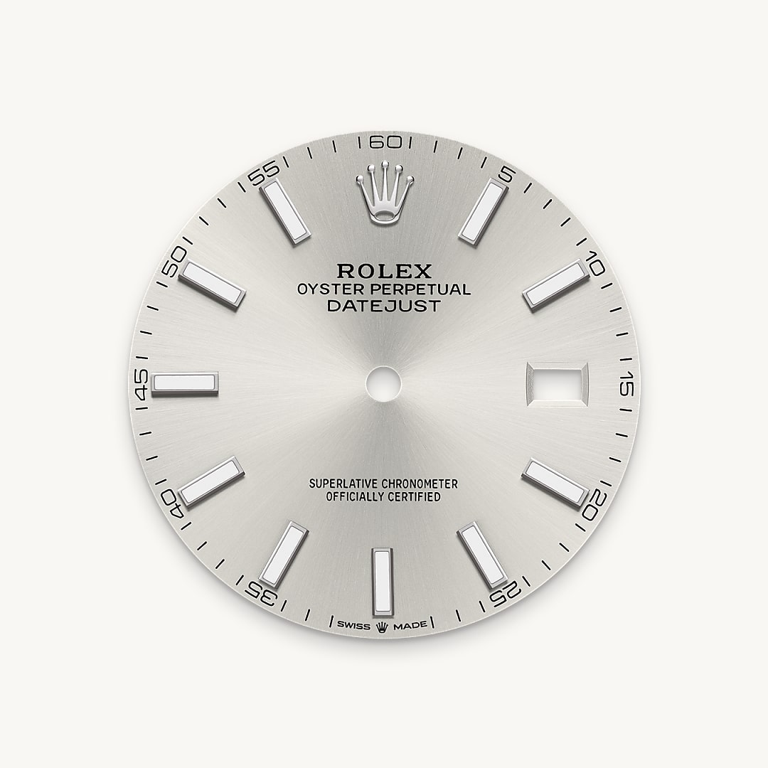 Silver dial