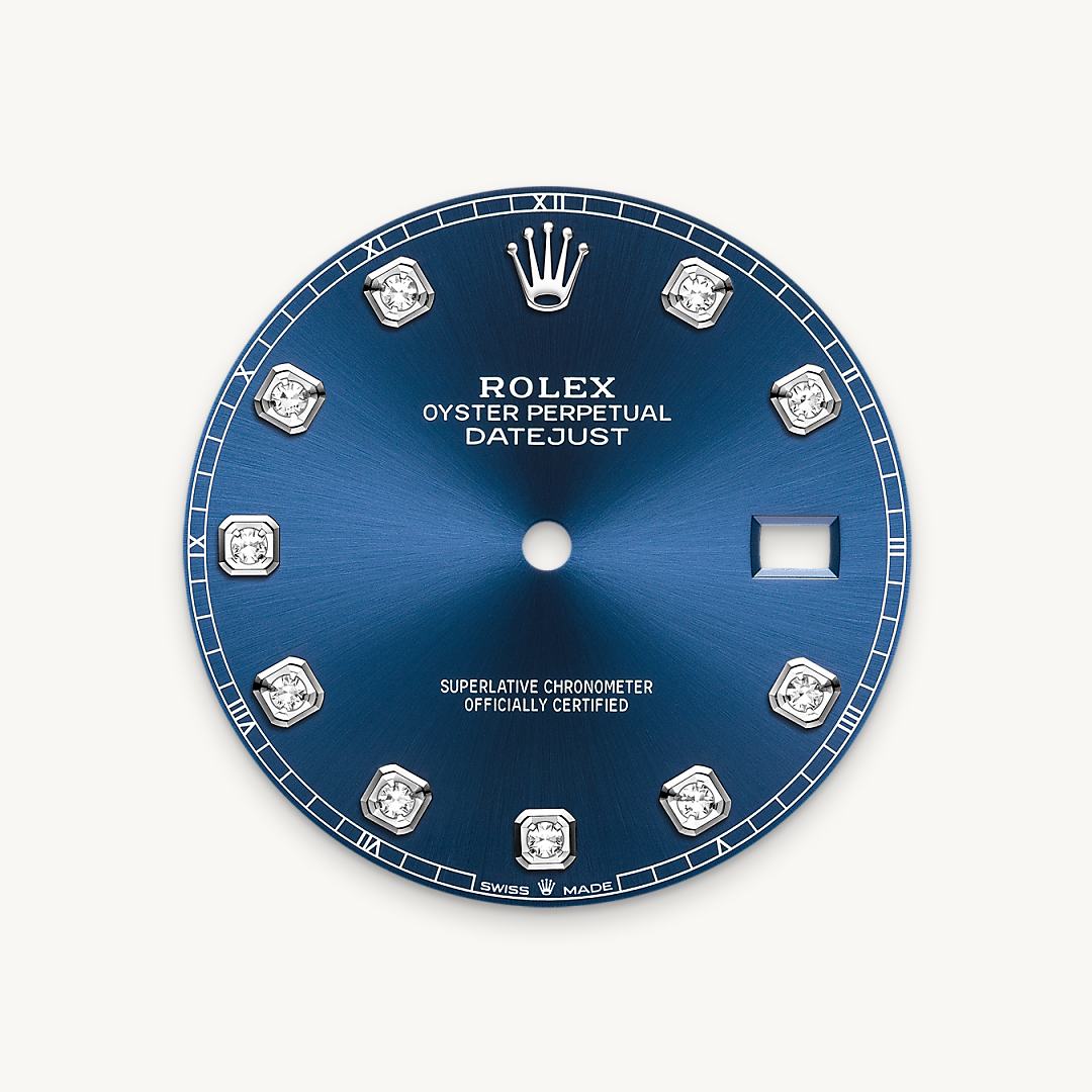 Bright blue dial