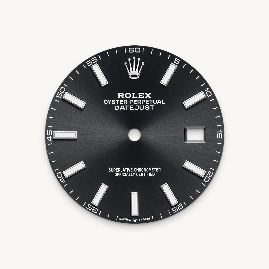 Bright black dial