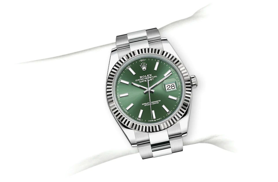 Rolex datejust outlet 41 green dial