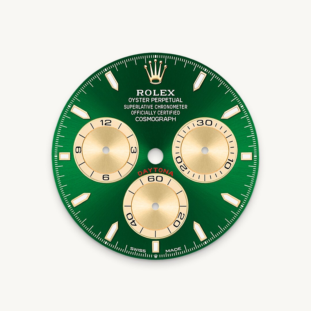 Bright green dial