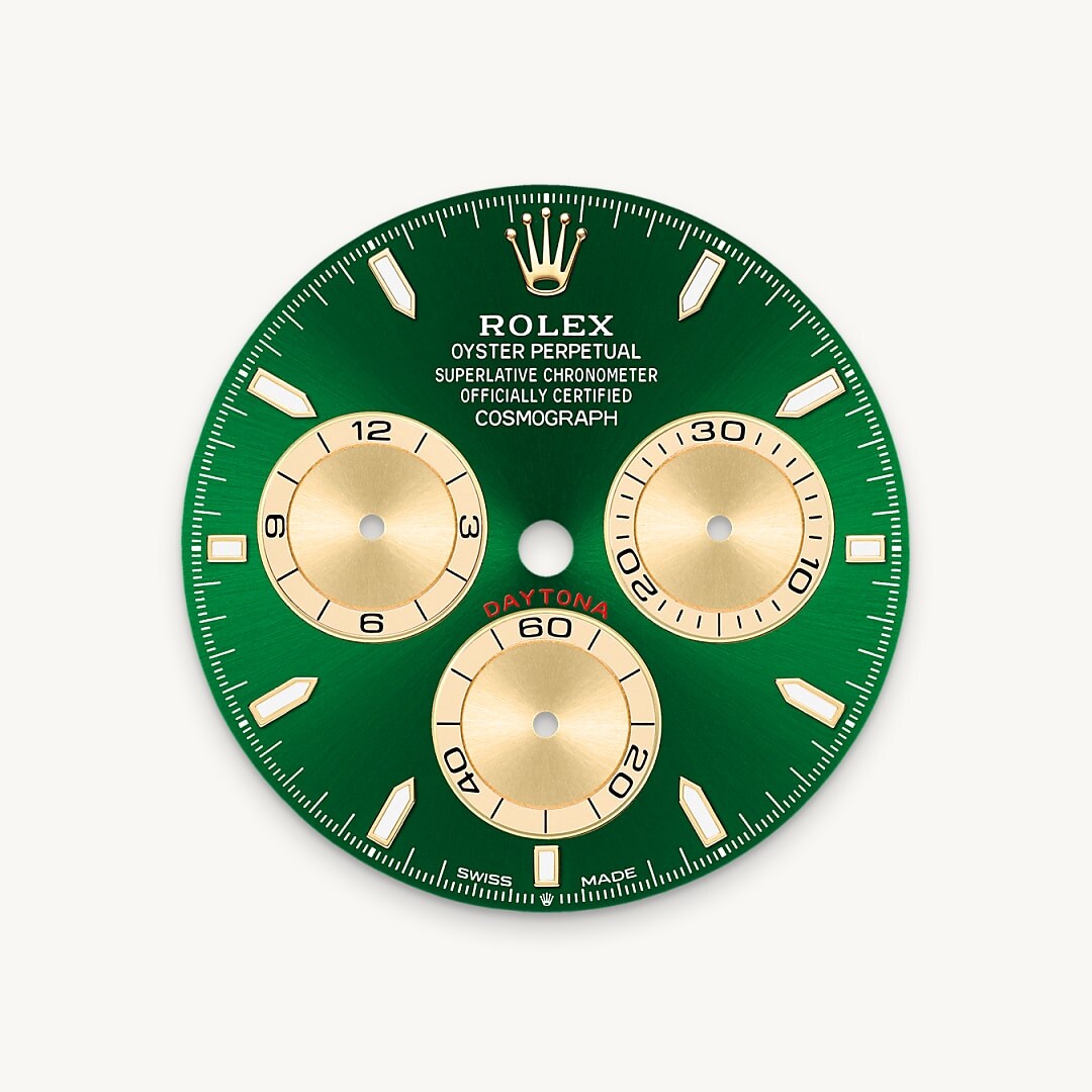Bright green dial