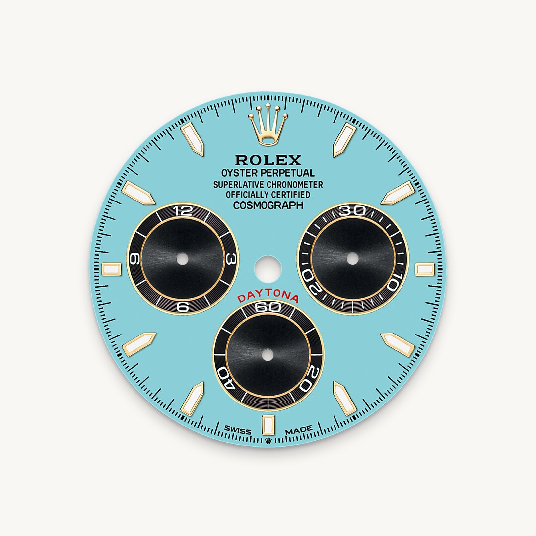 Turquoise blue dial