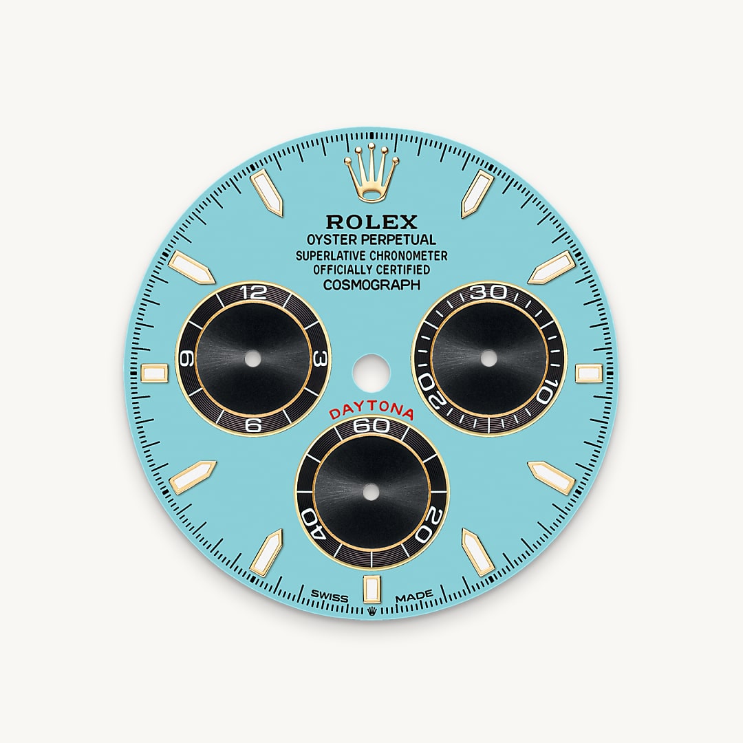 Turquoise blue dial
