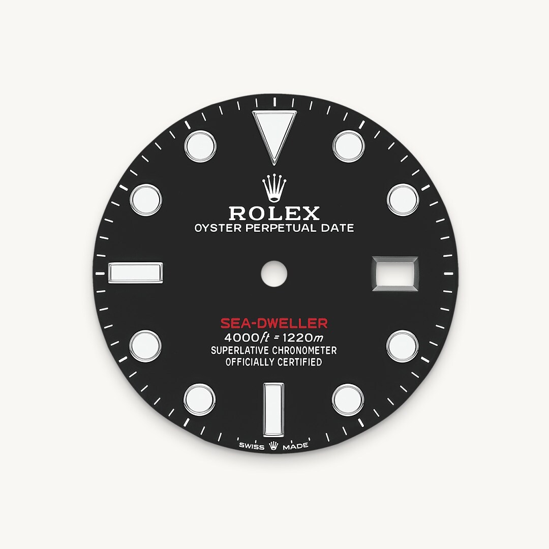 Intense black dial