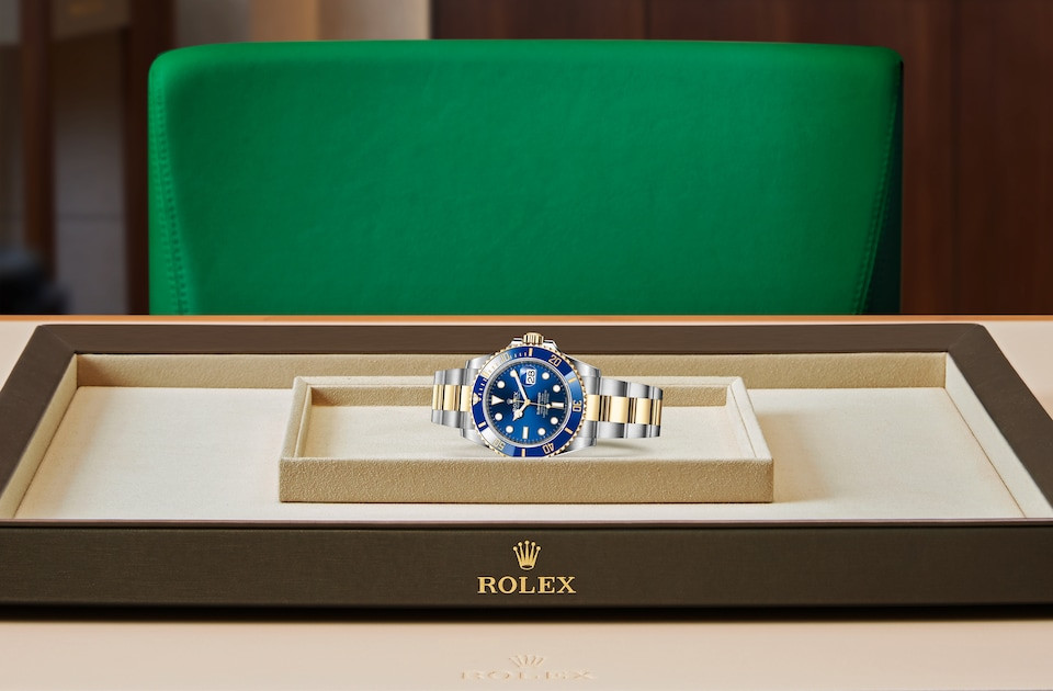 Gold Rolex Submariner Bluesy Date 41mm – Impossible Watches