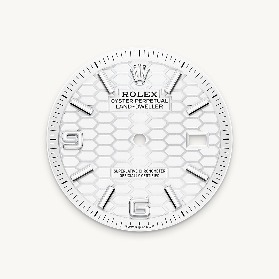 Intense white dial