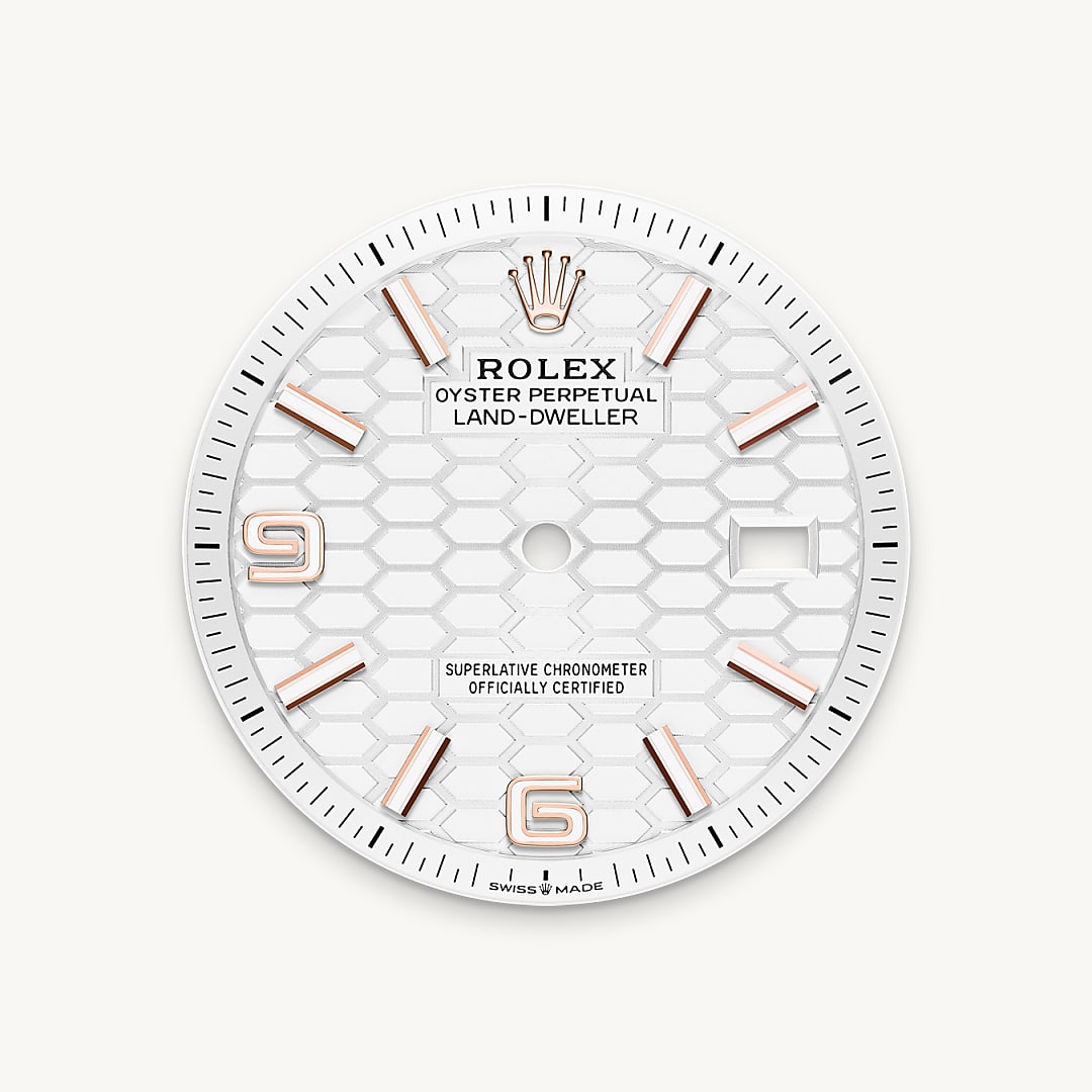 Intense white dial