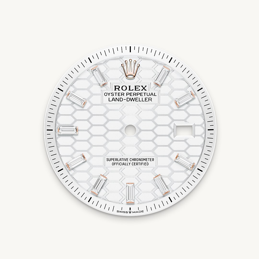 Intense white dial