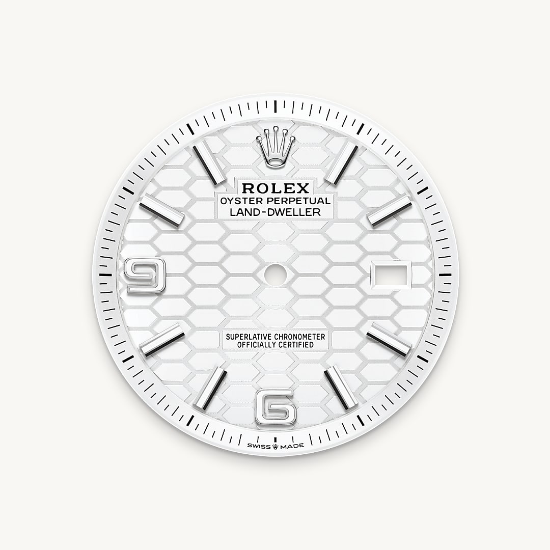 Intense white dial