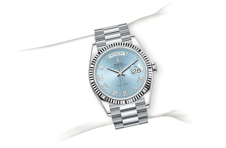 Rolex Day-Date 36 in Platinum, m128236-0008 |Wempe Jewelers