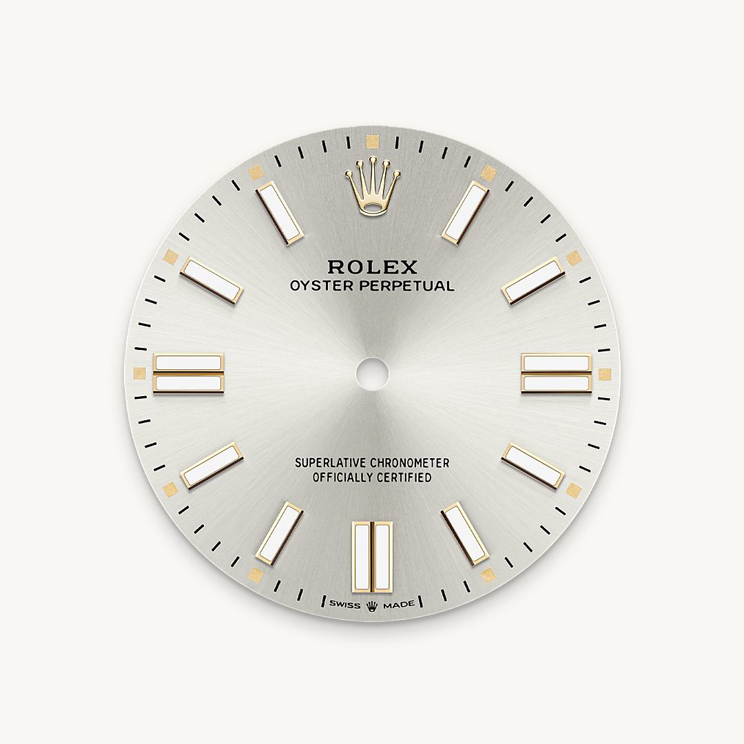 Silver dial