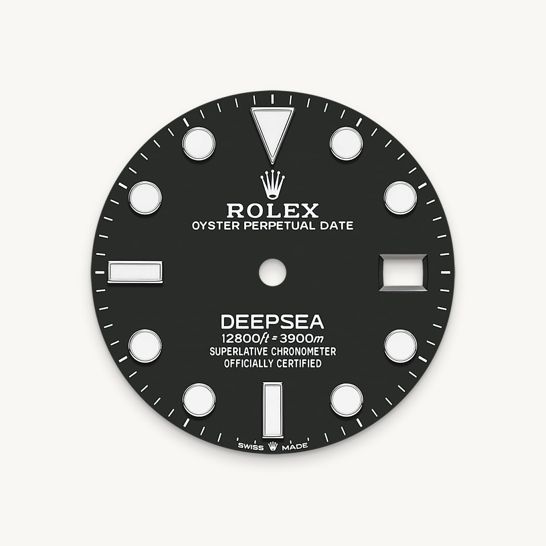 Intense black dial