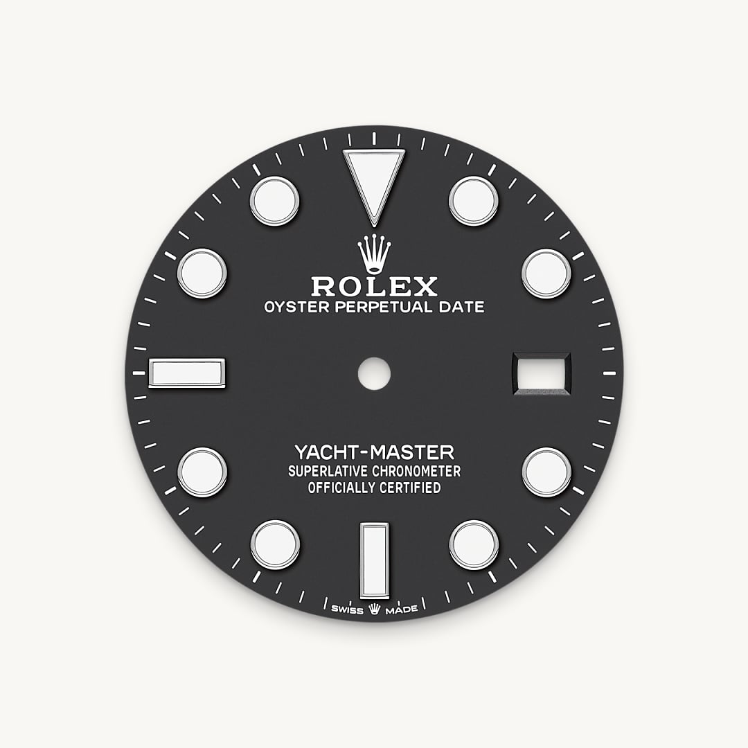 Intense black dial
